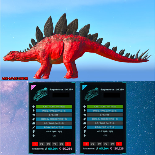 Top stat stegosaurus tek - stegosaurus, |