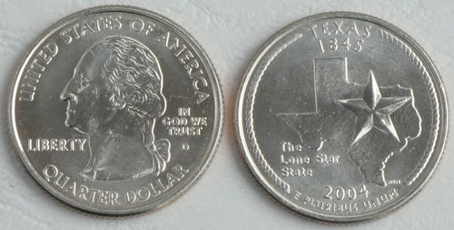 Usa state quarter 2004 - usa, texas