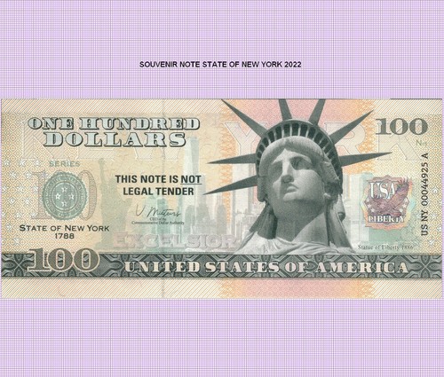 100 dollar souvenir note - dollar,