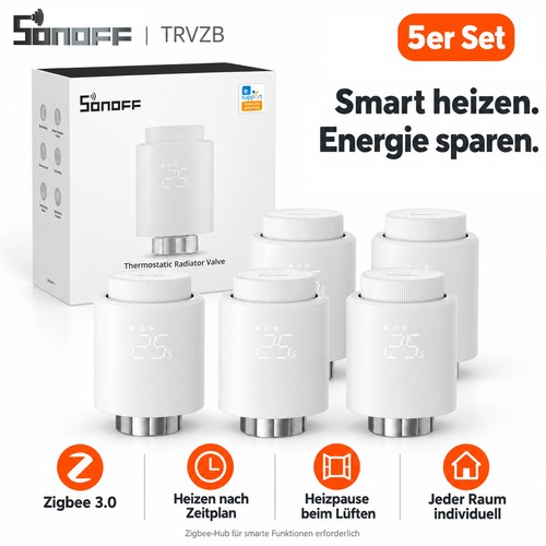 Sonoff trvzb 5er set zigbee - 5er,